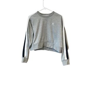 Converse Gray Longsleeve Cropped Shirt